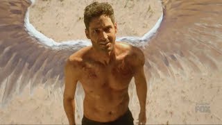 Lucifer 2x18 Ending Lucifer with Wings in Desert -Message to Chloe Season 2 Episode 18 Season Finale