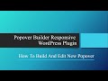 How To Create And Edit A Popover - Popover Builder Responsive WordPress Plugin
