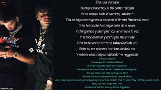 BEBE - 6ix9ine, Anuel Aa Karaoke version with Lyrics and English Translation