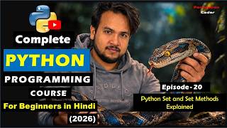 Python Sets & Set Methods Explained | Unique Data Collection | Python Tutorial - Episode 20