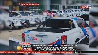 SONA: Pagbili ng DepEd ng 254 na pick up para sa kanilang engineers, kinu-kuwestiyon ng ilang grupo