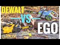 DEWALT vs EGO Chainsaw Comparison   20v Max vs 56 Volt