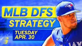 MLB DFS Today: DraftKings & FanDuel MLB DFS Strategy (Tuesday 4/30/24)
