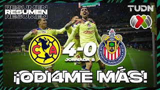 América 4-0 Chivas - HIGHLIGHTS | América 4-0 Chivas | AP2023-J8 | Liga Mx | TUDN