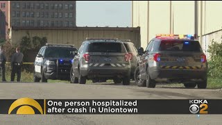 One Person Hospitalized After Crash In Uniontown