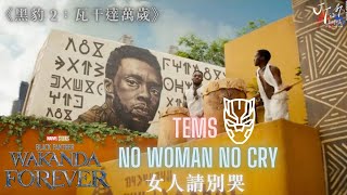 《黑豹2：瓦干達萬歲》Tems /. No Woman No Cry 女人請別哭【中文字幕/歌詞翻譯 Chinese Lyrics】（Black Panther: Wakanda Forever）