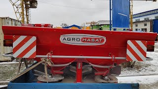 Новый разбрасыватель минеральных удобрений AGROHASAT. AGH-1500LT.