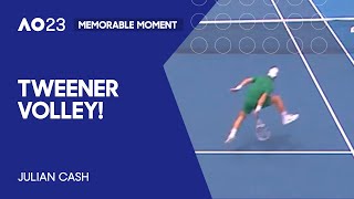 Julian Cash's Sensational Tweener Volley! | Australian Open 2023