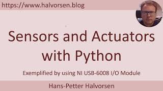 Sensors and Actuators with Python