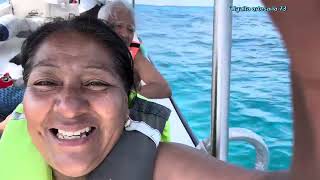 Los invito a dar un PASEO en lancha en el mar CARIBE￼￼