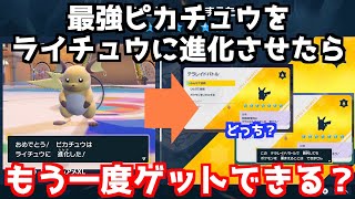 【ポケモンSV】最強ピカチュウを最強のライチュウに進化させたら、もう一度最強ピカチュウをゲットできるか検証してみた。