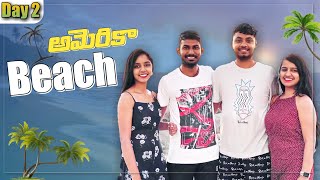 America lo Clearwater Beach 🏝 | Florida | Best Beach in USA Telugu vlogs | Passion Street | Naveena