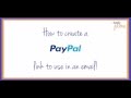 Create paypal link to use inside emails Create paypal link to use inside emails