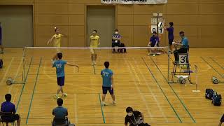 2021年IH バドミントン 男子学校対抗1回戦 作新学院(栃木) vs 八代東(熊本)