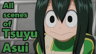 'All' Scenes of Tsuyu Asui in Season 1 (BNHA)