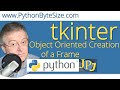 Creating instances of the  tkinter Frame using OOP