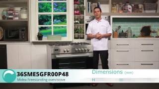 36SME5GFR00P48 Midea Gas oven and cooktop Overview - Appliances Online