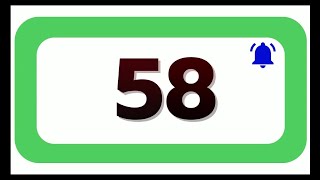 58 Seconds Countdown Timer With Sound Effect COLOR 4K HD 1080