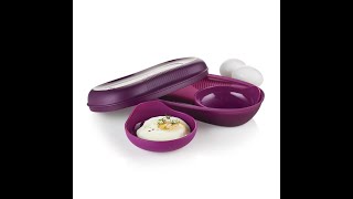 Making Poached Eggs in Tupperware Microwave Breakfast Maker