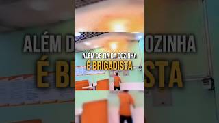 Nunca faça isso! Além de tia da cozinha é brigadista  😱👌 #viralvideo #shortsvideo #fyp #fail  #funny