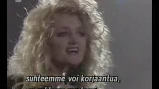 Bonnie Tyler: Bitter Blue 1992 Suomen euroviisukarsinnat