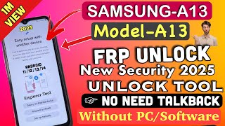 Boom 💥Samsung A13 Frp Bypass 2025 | Android 13/14 | Samsung A13 Frp Bypass Without PC