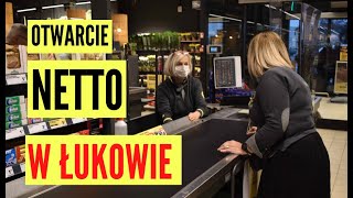 ŁUKÓW. TŁUMY NA OTWARCIU MARKETU NETTO. 28. 10 2021