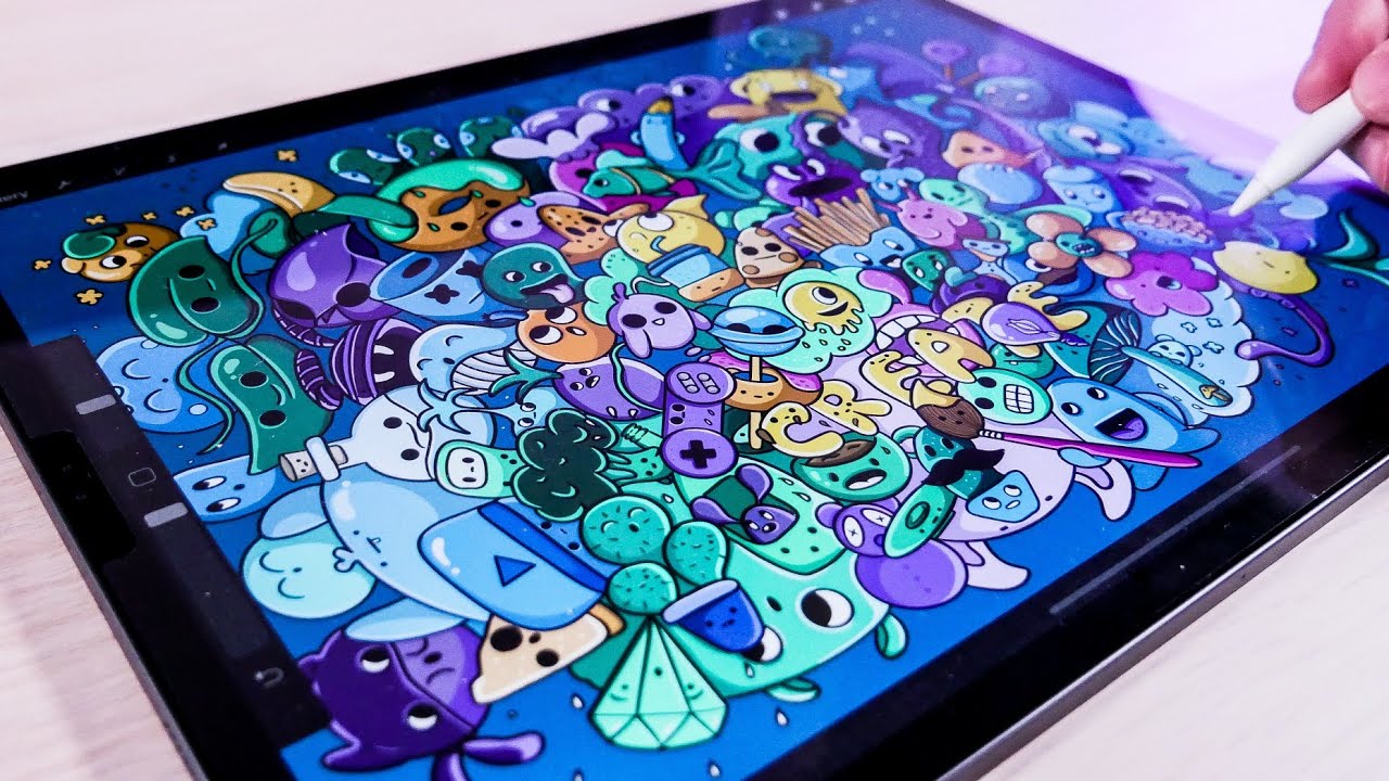 100 Doodle Challenge On Procreate Drawing With New Ipad Pro Apple