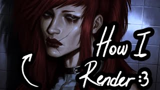 How I Render in Procreate | Full Process + Lighting Tutorial