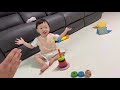 육아 vlog 14개월 아기 장난감 육아브이로그 14개월 아기랑 놀기 핑크퐁 펜 놀이