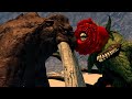 Rose Biollante Vs Titanus Behemoth - Roblox Kaiju Universe