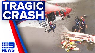 Pilot dies after Queensland light plane crash | 9 News Australia
