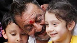 Sanjay Dutt PLAYING Badminton With His Children Iqra And Shahraan