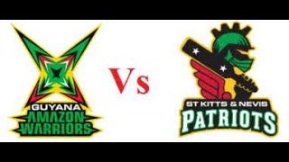 Guyana Amazon Warriors vs St Kitts and Nevis Patriots, 2nd Match - Live Cricket Score, Commentary