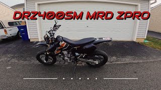 First ride on DRZ400SM with MRD Z-PRO exhaust