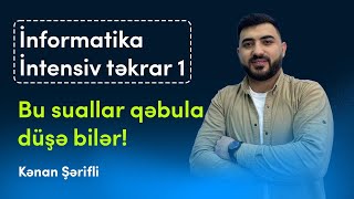 İnformatika | Qəbula düşəcək 3 sual | MS Excel | Kənan Şərifli