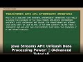 Java Streams API: Master Data Processing Power! 🚀 Advanced Java Tutorial (2024)