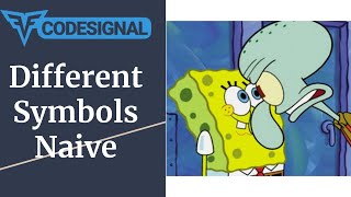 "Different Symbols Naive" - Codesignal #36 - JAVA Solution