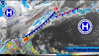 Heavy rainfall continues in the Philippines, Shearline / Invest 91W Update