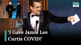 Colin Farrell Wins SAG Award, Jokes About Spreading COVID at Golden Globes | AA1G