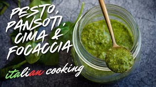 Authentic Genovese Cuisine: Pesto, Pansoti, Cima \u0026 Focaccia Recipes | Italian Cooking