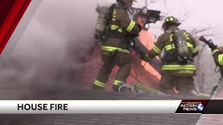 Fire breaks through roof at home in McKeesport