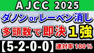 AJCC 2025【鉄板注目馬⇒連対率100％(5-2-0-0)】今年は紛れのあるフルゲート濃厚！多頭数中山でも鉄板の1強はコレ！+消去データ公開！