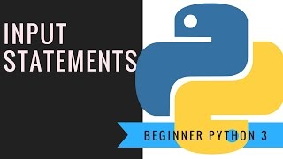 Beginner Python 3: Input statement