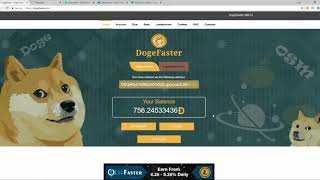 DOGEFASTER狗币也能免费挖矿了！ | DOGECOIN狗币 | 虚拟币