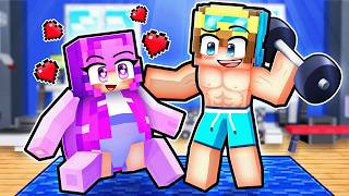 FAT and MUSCULAR FORBIDDEN LOVE in Minecraft!