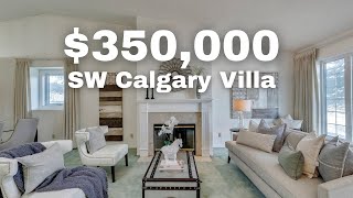 Tour a $350,000 Bungalow Villa in SW, Calgary! Home For Sale 2022!