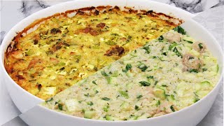 Мега ВКУСНЫЙ УЖИН из кабачков, риса и немного мяса! Просто и без заморочек - запеканка из кабачков