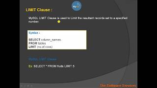 21 MySQL LIMIT Clause in Telugu