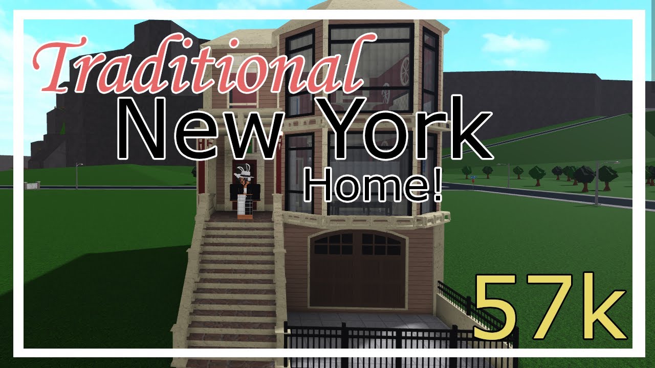 Roblox Bloxburg: Traditional New York Home (detailed!!) - YouTube